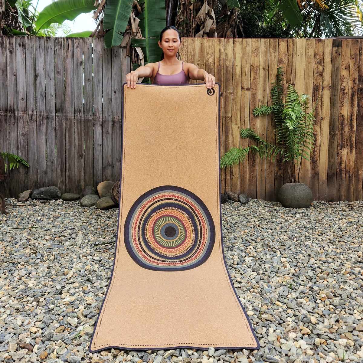 Buy Proteus Aussie Palm Printed Cork Yoga Mat Australia Zenvibes