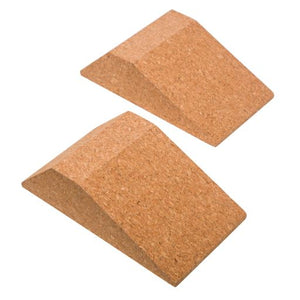 100% Natural Cork Squat Wedge Block | For Elevated Squats & Calf Stretch | Pair - Zenvibes